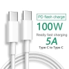 Cáp sạc nhanh USB-C 5A 100W 1m/2m - Tương thích Xiaomi, Samsung, Huawei, MacBook, iPad - Giá chỉ 75.158₫