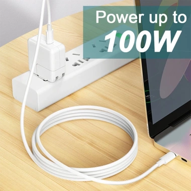 Cáp sạc nhanh USB-C 5A 100W 1m/2m - Tương thích Xiaomi, Samsung, Huawei, MacBook, iPad - Giá chỉ 75.158₫