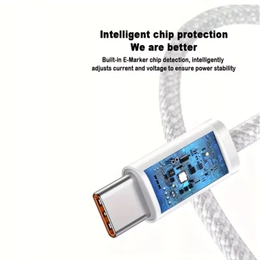 Cáp Sạc Nhanh USB-C 60W PD 3.0 5A Type-C cho MacBook Pro Air, iPhone 15 Pro Max, Samsung - Giá 33.991₫