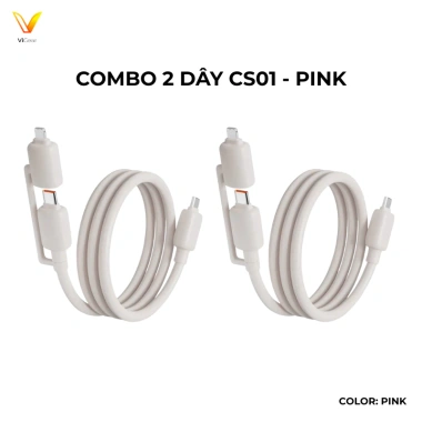 Cáp Sạc Nhanh ViGear 3in1 1.5m 65W C-C 27W C-L Dẻo Bền Dành Cho Phone Laptop 10