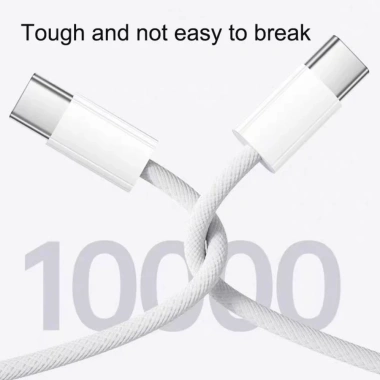 Cáp sạc PD 60W Dual Type C nhanh cho iPhone 15/16/17 Pro Max, iPad, MacBook - 59.400₫
