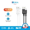 Cáp sạc Type C 60W 3A 1m bọc dù sạc nhanh Samsung Xiaomi Oppo iPhone Giá 29.000₫