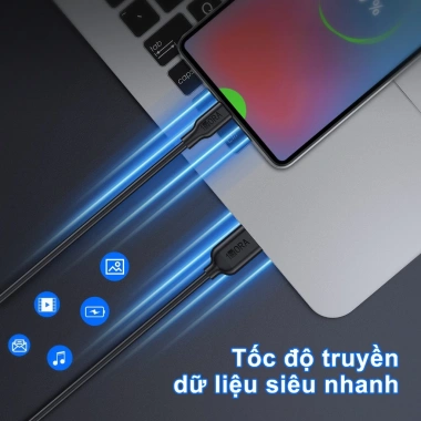 Cáp sạc Type C 60W 3A 1m bọc dù sạc nhanh Samsung Xiaomi Oppo iPhone Giá 29.000₫ 3