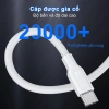 Cáp sạc Type C 60W 3A 1m bọc dù sạc nhanh Samsung Xiaomi Oppo iPhone Giá 29.000₫ 6