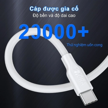 Cáp sạc Type C 60W 3A 1m bọc dù sạc nhanh Samsung Xiaomi Oppo iPhone Giá 29.000₫ 6