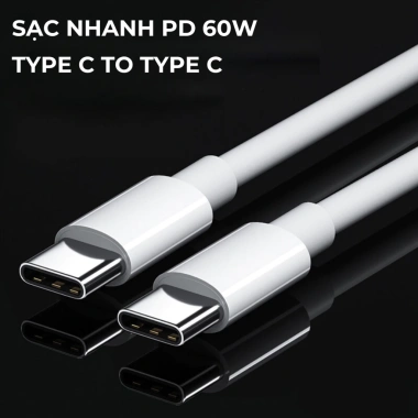 Cáp sạc Type C 60W cho iPhone 15/15 Plus/15 Pro Max - Chống cháy nổ, không loạn cảm ứng, bảo hành 1 đổi 1 - 40.000 VND 6