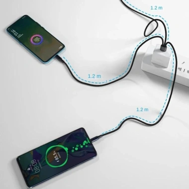 Cáp sạc Type-C 67W 3 cổng 6A cho Android Đỏ/Đen 0,2m-1,2m Giá chỉ 69.740₫ 5