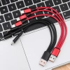 Cáp sạc Type-C 67W 3 cổng 6A cho Android Đỏ/Đen 0,2m-1,2m Giá chỉ 69.740₫ 8