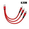 Cáp sạc Type-C 67W 3 cổng 6A cho Android Đỏ/Đen 0,2m-1,2m Giá chỉ 69.740₫ 10