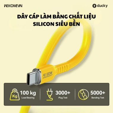 Cáp Sạc Type C to Type C 100W WEKOMEVN WDC11 1.2m Bảo Hành 12 Tháng Giá 65.000₫ 5