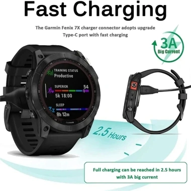 Cáp Sạc USB 1M cho Garmin Fenix, Vivoactive, Forerunner - Tốc độ nhanh, Giá 70.060₫