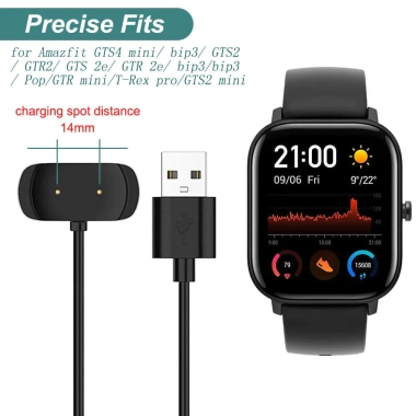 Cáp sạc USB cho Amazfit Bip 3, Bip U, GTS2, GTS 4 Mini, GTR2, Pop Pro, T-Rex Pro - 50.960đ