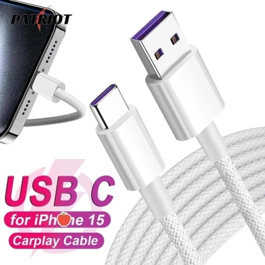 Cáp sạc USB‑C 20W cho iPhone 15 Pro Max & Samsung – Dây dữ liệu tốc độ cao, bím Nylon chống vỡ, tương thích CarPlay