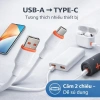 Cáp sạc và truyền dữ liệu USB-A sang Type-C 1m lõi đồng dày, bền đẹp, giá 11.900₫ 2