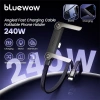 Cáp sạc vô hình Bluewow 240W + chân đế, giá đỡ 2 trong 1, sạc nhanh cho iPhone và Type‑C, chơi game, văn phòng, du lịch ô tô - chỉ 185.900 VND