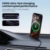 Cáp sạc vô hình Bluewow 240W + chân đế, giá đỡ 2 trong 1, sạc nhanh cho iPhone và Type‑C, chơi game, văn phòng, du lịch ô tô - chỉ 185.900 VND 5