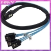Cáp SATA E-WOITD SAS Mini‑SAS SFF‑8.087 – Bộ 4 Cáp 36P Mini‑SAS 4i, Giá 132.440₫ (Giảm từ 160.252₫)