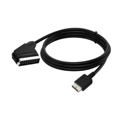 Cáp SCART AV 180cm cho PS1 PS2 PS3 - Tốc độ nhanh, RGB, truyền video và âm thanh, kết nối TV