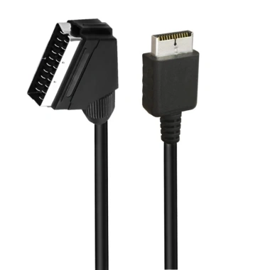 Cáp SCART AV 180cm cho PS1 PS2 PS3 - Tốc độ nhanh, RGB, truyền video và âm thanh, kết nối TV