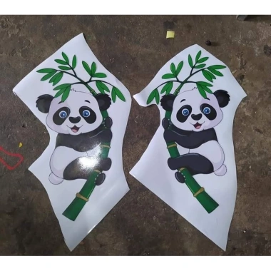 Cặp tem Gấu trúc leo cây dán xe tải, ô tô, xe buýt - Độ bám cao, giá chỉ 69.000