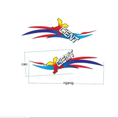 Cặp tem xcient dán hông cửa xe tải và xe ben - Siêu bền, giá chỉ 119.000đ 3