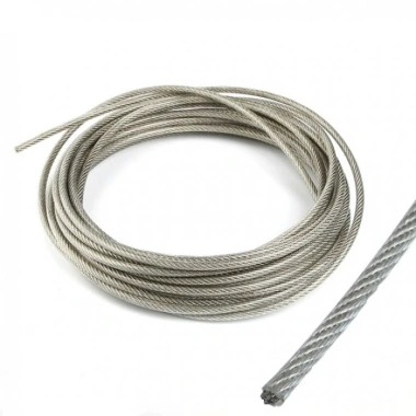 Cáp thép bọc nhựa 6mm 6 ly - Dây phơi, tời đồ, chằng buộc mái nhà, giảm giá 16.000đ/bộ 3/5/10/20m