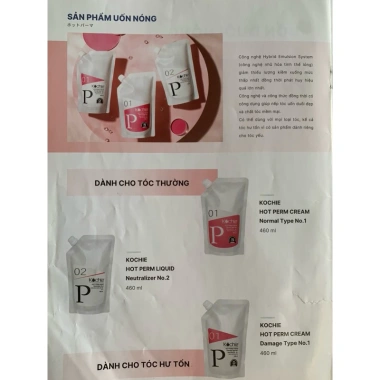 Cặp Thuốc Uốn và Ép Tóc Kochie 460ml - Dưỡng Tóc Hư Tổn, Made in Nhật Bản, Giá 210.000
