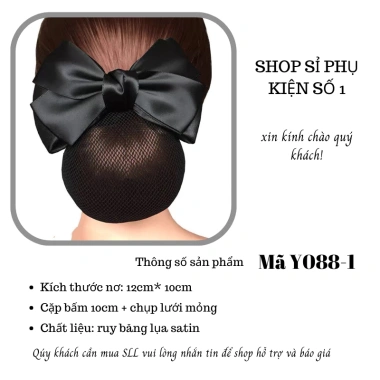 Cặp Tóc Công Sở Đen Kèm Lưới – Kẹp Chụp Búi Tóc, Giá Giảm Đặc Biệt 27,160 VND