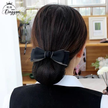Cặp Tóc Công Sở Đen Kèm Lưới – Kẹp Chụp Búi Tóc, Giá Giảm Đặc Biệt 27,160 VND