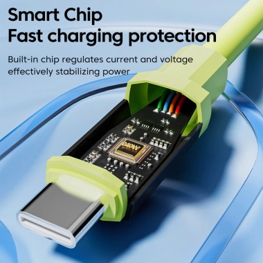 Cáp Type C sang Type C 240W sạc nhanh, công suất cao, tương thích Samsung, Huawei 3