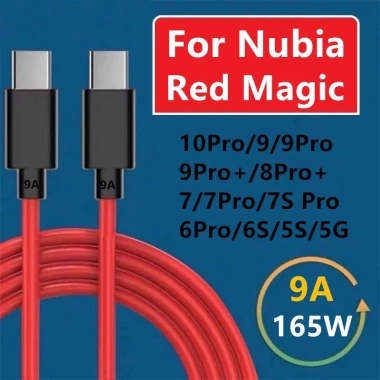 Cáp Type‑C Red Magic 165W – Sạc nhanh, truyền dữ liệu, tương thích Nubia 9A, 10Pro, 9S Pro – 74.800₫ 7