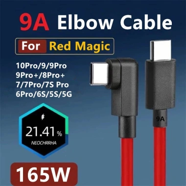 Cáp Type‑C Red Magic 165W – Sạc nhanh, truyền dữ liệu, tương thích Nubia 9A, 10Pro, 9S Pro – 74.800₫ 8