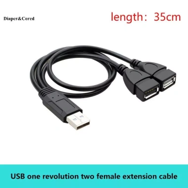 Cáp USB Bộ Chia Sạc 2 Cổng 1 Nam sang 2 Nữ, Đế Sạc Đa Dụng, Giá Ưu Đãi 60.830₫