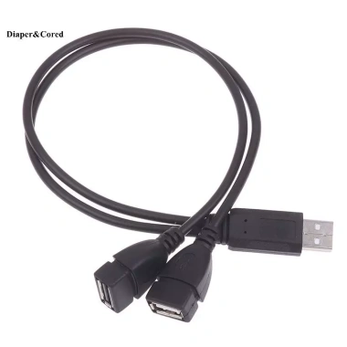 Cáp USB Bộ Chia Sạc 2 Cổng 1 Nam sang 2 Nữ, Đế Sạc Đa Dụng, Giá Ưu Đãi 60.830₫