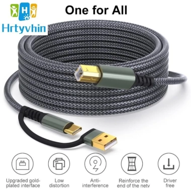 Cáp USB C sang USB B 480Mbps Hrtyvhin - Kết nối máy in, máy quét, âm nhạc, giá 93.794k Cáp USB C sang USB B 480Mbps Hrtyvhin - Kết nối máy in, máy quét, âm nhạc, giá 93.794k