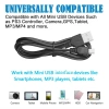 Cáp USB Mini 1M/1.5M 480Mbps 5 Pin B Dữ liệu và Sạc Camera, MP3, MP4 Giá 41.000₫