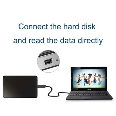 Cáp USB Mini 1M/1.5M 480Mbps 5 Pin B Dữ liệu và Sạc Camera, MP3, MP4 Giá 41.000₫ 9