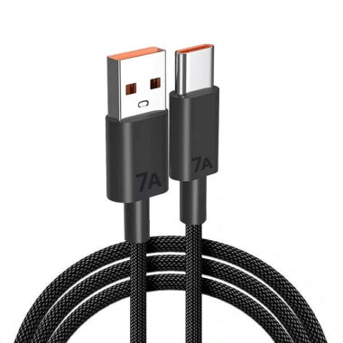 Cáp USB Type C đa năng 7A sạc nhanh 120W nylon bện 0.25‑2m cho máy tính bảng, điện thoại 10