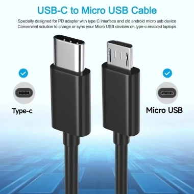 Cáp USB Type-C sang Micro 5A sạc nhanh OTG - Dây dữ liệu di động giá 34.650₫