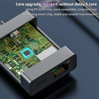 Cáp USB Type-C sang RJ45 1.000Mbps SD&HI - Hỗ trợ sạc PD, chuyển đổi mạng nhanh cho điện thoại & máy tính bảng
