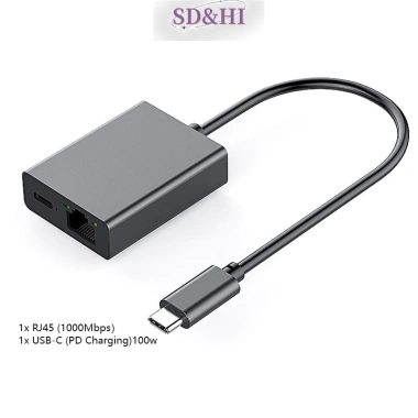 Cáp USB Type-C sang RJ45 1.000Mbps SD&HI - Hỗ trợ sạc PD, chuyển đổi mạng nhanh cho điện thoại & máy tính bảng 7 Cáp USB Type-C sang RJ45 1.000Mbps SD&HI - Hỗ trợ sạc PD, chuyển đổi mạng nhanh cho điện thoại & máy tính bảng 7