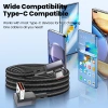 Cáp USB Type‑C 90° 66W 6A Sạc Nhanh Dữ Liệu 0.15‑0.5m Khuỷu Tay Ngân Hàng Điện 7