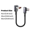 Cáp USB Type‑C 90° 66W 6A Sạc Nhanh Dữ Liệu 0.15‑0.5m Khuỷu Tay Ngân Hàng Điện 8