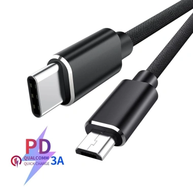 Cáp USB Type‑C sang Micro USB 1M Urkibesota – Sạc nhanh OTG Nam‑sang‑Nam cho Huawei, giảm giá 53.680₫