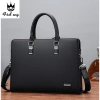 Cặp văn phòng cao cấp Fsd.Wg da PU chống nước, laptop 14'', màu Đen/Nâu/Xanh - 735k 6
