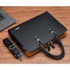Cặp văn phòng cao cấp Fsd.Wg da PU chống nước, laptop 14'', màu Đen/Nâu/Xanh - 735k 9