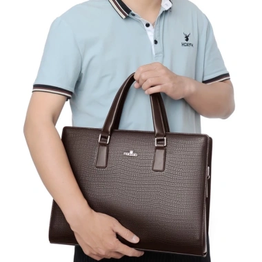 Cặp Văn Phòng Da Bò Thật Cao Cấp – Đựng Laptop 14 inch Chống Nước Dễ Vệ Sinh Giá 750.000₫ 8