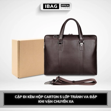 Cặp Văn Phòng JMD - Da Bò Thật, Laptop 14 inch, Chống Nước, Vệ sinh Dễ Dàng, 2.78 Triệu