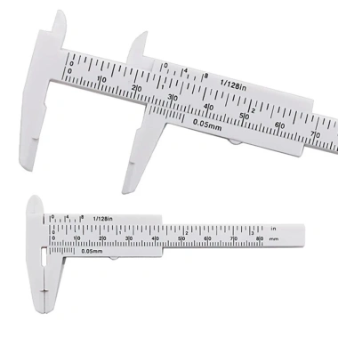 Cặp Vernier Caliper Mini 80mm Nhựa Trượt - Đo Micromet, Giá 11.000đ 8