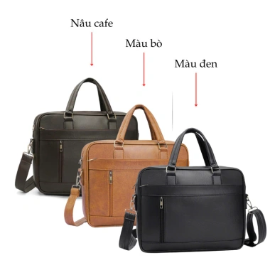 Cặp xách công sở MoonLeather đa ngăn đựng laptop thanh lịch - 390.000₫